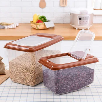 Kitchen Moisture-Proof Sealed Rice Storage Box Organzier Multi-Function Home Kitchen Transparent 5 Kg Insect-Proof Rice Cylinder
Kitchen Moisture-Proof Sealed Rice Storage Box Organzier Multi-Function Home Kitchen Transparent 5 Kg Insect-Proof Rice Cylinder