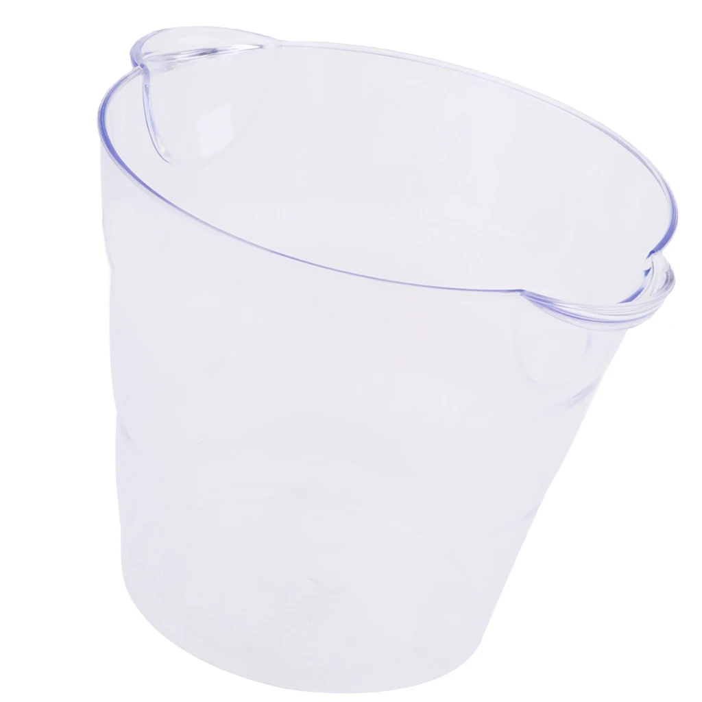 Transparent Plastic Champagne Wine Bottle Cooler Ice Bucket Chiller Bowl For Party Bar Home Use Picnic Camping Beach Club