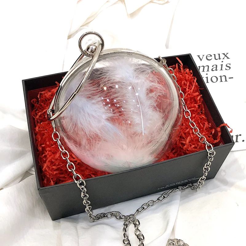Acrylic Transparent bag 2019 Summer Fashion New Quality PVC Women's Handbag Metal Ring Tote Chain shoulder messenger bag
Acrylic Transparent bag 2019 Summer Fashion New Quality PVC Women's Handbag Metal Ring Tote Chain shoulder messenger bag