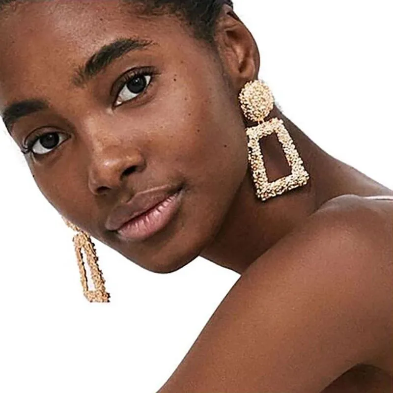 2018 Big Vintage Geometric Statement Drop Earring for Women za New Fashion Rose Gold Silver Color Metal Maxi Pendientes Brincos
2018 Big Vintage Geometric Statement Drop Earring for Women za New Fashion Rose Gold Silver Color Metal Maxi Pendientes Brincos