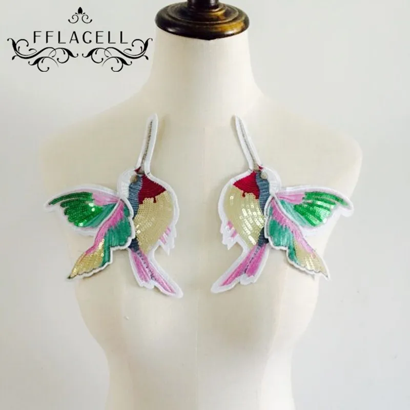 1 Pair 3D Sequin Embroidery Birds Patch Applique Sew On Clothes Shirt Accessory Patchwork DIY
1 Pair 3D Sequin Embroidery Birds Patch Applique Sew On Clothes Shirt Accessory Patchwork DIY