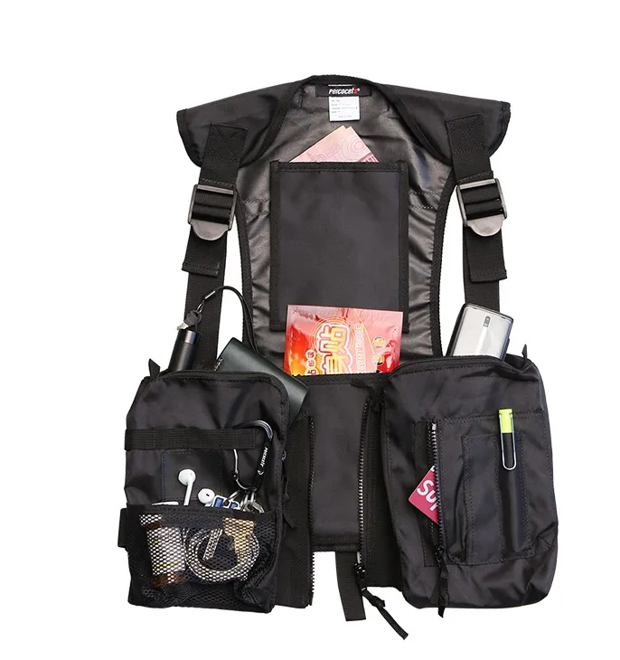 Reflective Stripe hip-hop kanye west Chest Rig Military tactical chest bag Functional package prechest Tactical vest
Reflective Stripe hip-hop kanye west Chest Rig Military tactical chest bag Functional package prechest Tactical vest