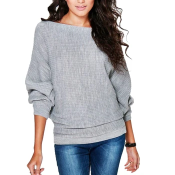 Gray Thin Knitted Sweater and Pullover Women Fashion Long Sleeve Autumn Casual Sweaters Female Solid Batwing Knit Jumpers Tops
Gray Thin Knitted Sweater and Pullover Women Fashion Long Sleeve Autumn Casual Sweaters Female Solid Batwing Knit Jumpers Tops