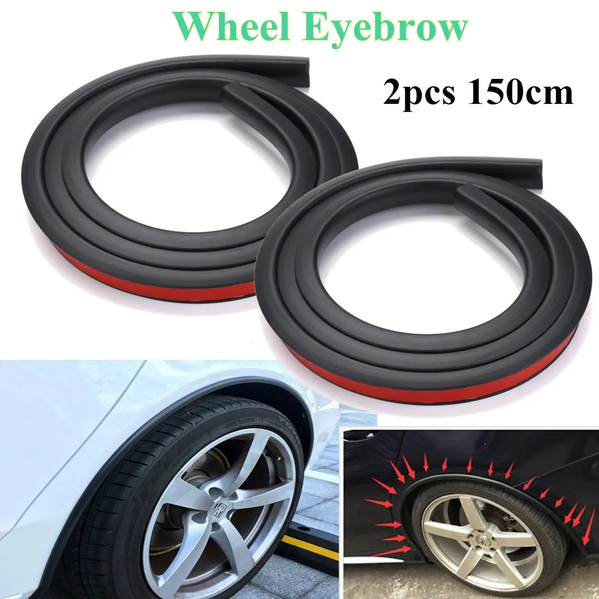 2pcs 150cm Car -Fender Flare Extension Wheel Eyebrow Strip Protector arch Trim Universal
2pcs 150cm Car -Fender Flare Extension Wheel Eyebrow Strip Protector arch Trim Universal