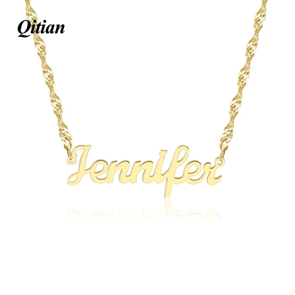 Personalized Necklace,Name Necklace,Custom Name Necklace,Wave Chain Plate Jewelry,Alloy Necklace Jewlery For Women Giifts
Personalized Necklace,Name Necklace,Custom Name Necklace,Wave Chain Plate Jewelry,Alloy Necklace Jewlery For Women Giifts