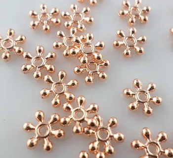 700pcs Metal Rose Gold Snowflake Flower Charm Loose Spacer Beads 8mm Jewelry Findings
700pcs Metal Rose Gold Snowflake Flower Charm Loose Spacer Beads 8mm Jewelry Findings