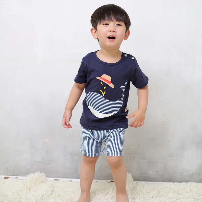 Cartoon Print Cloth Sets Summer Baby Boys Girls T Shirts + Casual Striped Pants Suit 2PCs Hot 07
Cartoon Print Cloth Sets Summer Baby Boys Girls T Shirts + Casual Striped Pants Suit 2PCs Hot 07