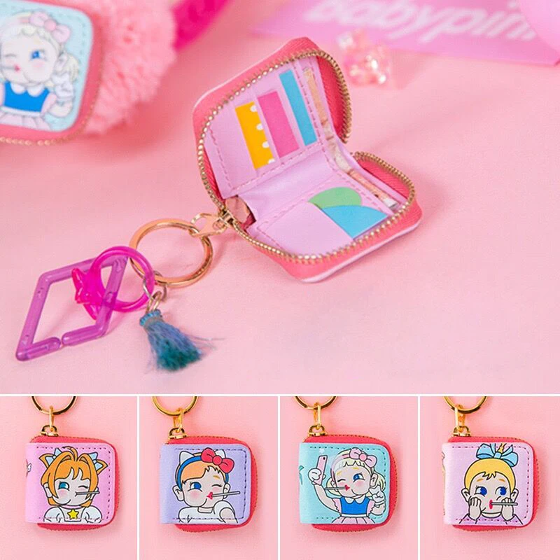 Lanzon Cartoon Printed Mini Coin Purse Cute Keychains Key Bag Pendant Accessories Girls Small Wallets Hang adorn Pocket Bags
Lanzon Cartoon Printed Mini Coin Purse Cute Keychains Key Bag Pendant Accessories Girls Small Wallets Hang adorn Pocket Bags