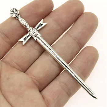 WYSIWYG 2pcs 91x24mm Medieval Sword Fencing Charm Pendants For Jewelry Making Retro Sword Pendants Charm Sword
WYSIWYG 2pcs 91x24mm Medieval Sword Fencing Charm Pendants For Jewelry Making Retro Sword Pendants Charm Sword
