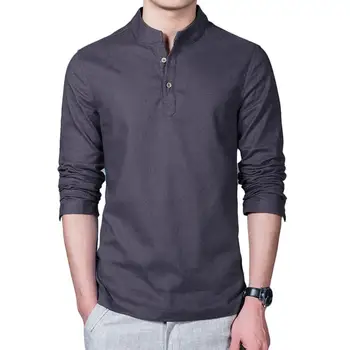 New Fashion Men Casual Stand Collar Long Sleeve Regular Fit Basic Solid Button Shirt Regular
New Fashion Men Casual Stand Collar Long Sleeve Regular Fit Basic Solid Button Shirt Regular