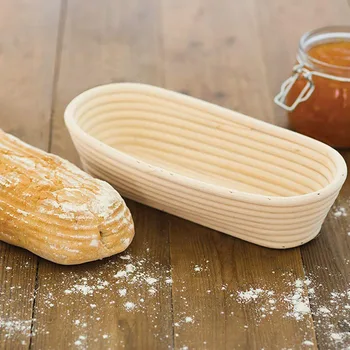 1pc Kitchen Rattan Basket Long Dough Biscuits Baking Bread Basket Rattan Food Storage Basket Kitchen Tools
1pc Kitchen Rattan Basket Long Dough Biscuits Baking Bread Basket Rattan Food Storage Basket Kitchen Tools