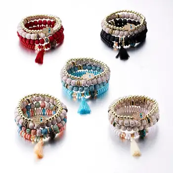 Rinhoo 1PC Colorful Natural Stone Beads Elasticity Rope Chain Tassel Bracelet For Women's Gift Fashion Jewelry
Rinhoo 1PC Colorful Natural Stone Beads Elasticity Rope Chain Tassel Bracelet For Women's Gift Fashion Jewelry