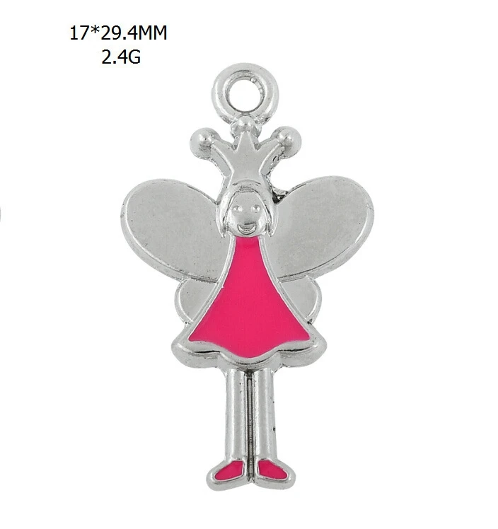 Silver Ballet Girl Pendant Charms Jewelry Accessories For DIY Handmade Keychain Necklace Bracelets Making | Украшения и