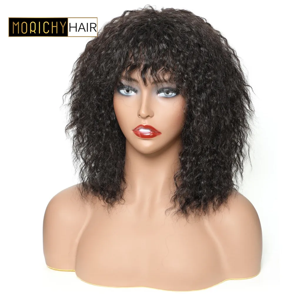 MORICHY Short Cut Human Hair Wigs Brazilian Puffy Afro Kinky Straight Machine Made Wig Natural Black Color Non-Remy Human Hair
MORICHY Short Cut Human Hair Wigs Brazilian Puffy Afro Kinky Straight Machine Made Wig Natural Black Color Non-Remy Human Hair