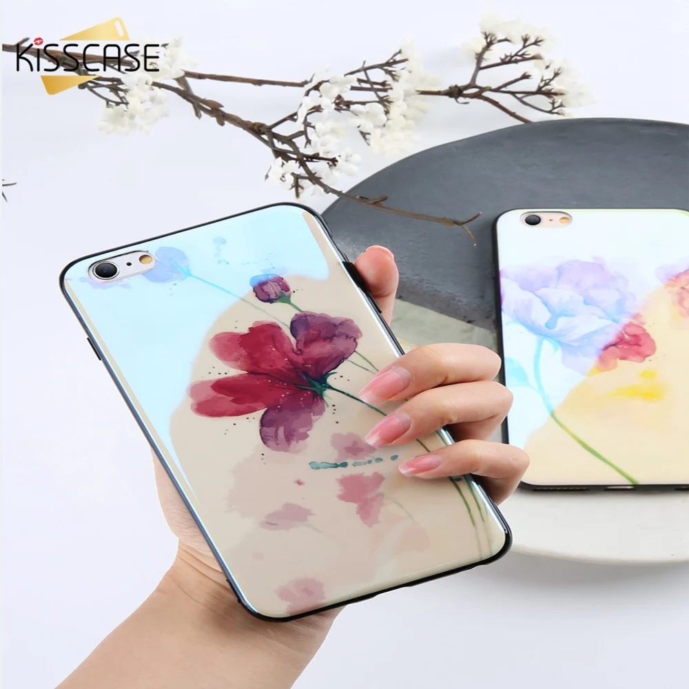 KISSCASE Lovely Flower Case For iPhone 6 6S Plus 7 8 High Quality Soft Blue-ray Mirror Case For iPhone 7 8 Plus X Funda Capinha
KISSCASE Lovely Flower Case For iPhone 6 6S Plus 7 8 High Quality Soft Blue-ray Mirror Case For iPhone 7 8 Plus X Funda Capinha