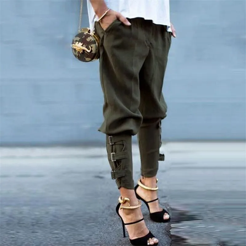 S-4xl Women Fashion Army Green Skinny Pants Pantaloni Harem Cargo Trousers Long pensil Legging
S-4xl Women Fashion Army Green Skinny Pants Pantaloni Harem Cargo Trousers Long pensil Legging