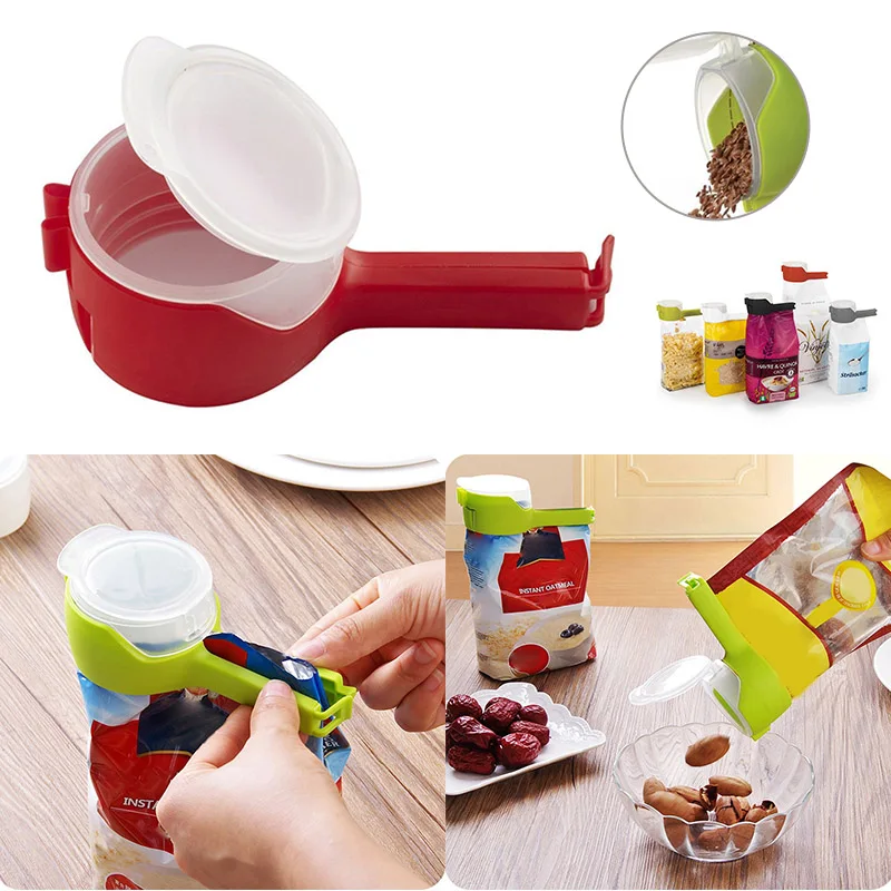 Hot Food Clips Bag Sealing Clips with Discharge Nozzle Plastic Food Saver Kitchen Snack Tool LSK99
Hot Food Clips Bag Sealing Clips with Discharge Nozzle Plastic Food Saver Kitchen Snack Tool LSK99