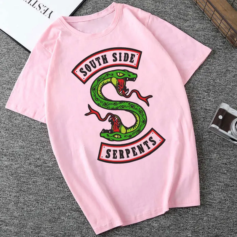 Summer 2019 Ulzzang Harajuku T Shirt Gothic Aesthetic SouthSide Serpents Streetwear Riverdale T-Shirt Punk Hipster Tshirt Women
Summer 2019 Ulzzang Harajuku T Shirt Gothic Aesthetic SouthSide Serpents Streetwear Riverdale T-Shirt Punk Hipster Tshirt Women