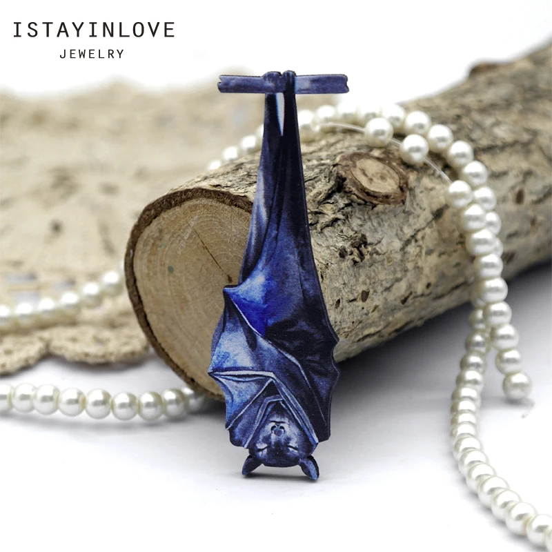 Handmade Jewelry Making Supplies Beads Laser Cut Wooden Charm Blue Cat Bat Halloween For DIY Necklace Earring Brooch CW101-F 2
Handmade Jewelry Making Supplies Beads Laser Cut Wooden Charm Blue Cat Bat Halloween For DIY Necklace Earring Brooch CW101-F 2