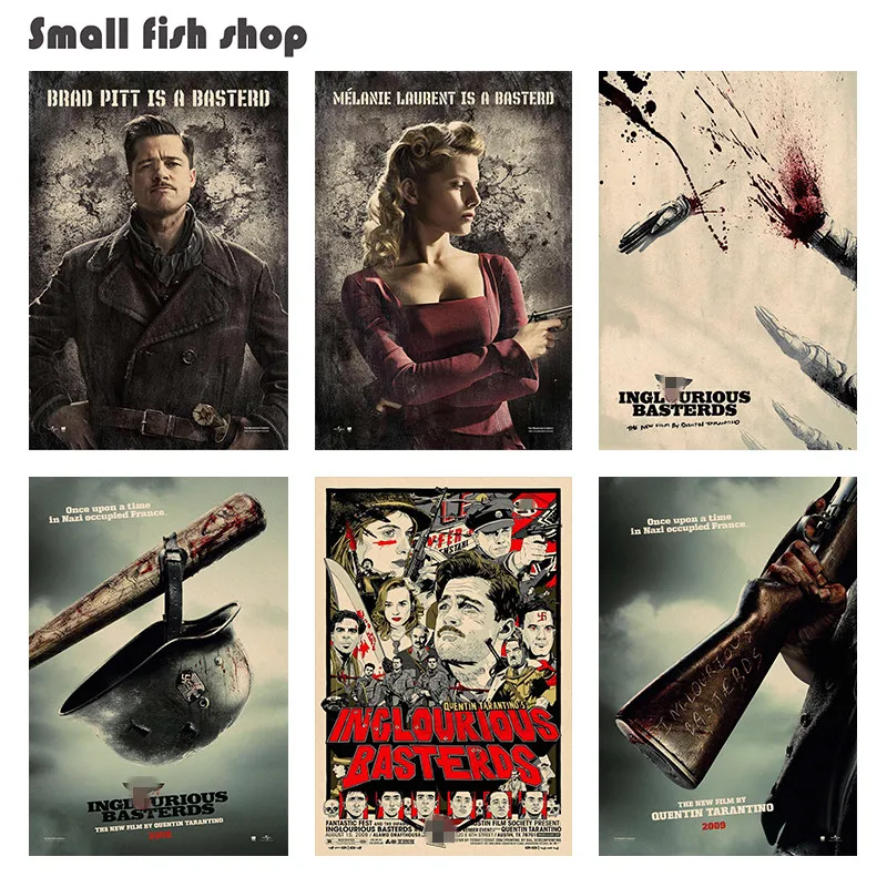 Inglourious Basterds Home Furnishing decoration Kraft Movie Poster Drawing core Wall stickers
Inglourious Basterds Home Furnishing decoration Kraft Movie Poster Drawing core Wall stickers