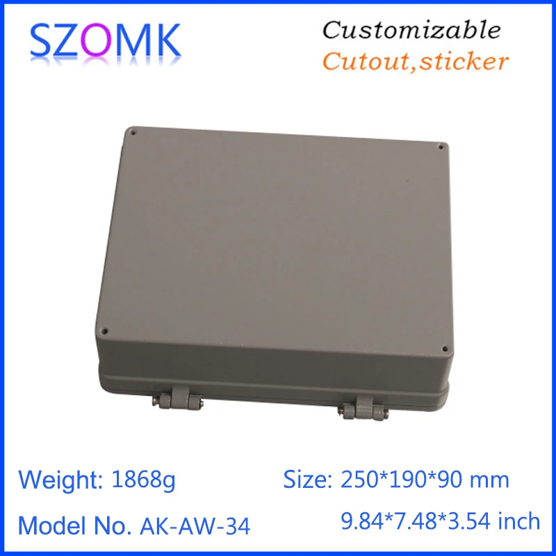 szomk IP66 die cast aluminum waterproof enclosure for electronics aluminum case waterproof equipment junction box (7)