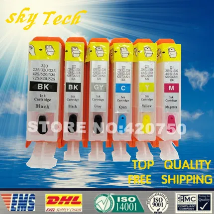 6 color Refillable Ink Cartridge For PGI425 CLI426 ,For Canon MG6140 MG6240 MG8140 MG8240 IP4840 IP4940 IX6540 ,with ARC chips
6 color Refillable Ink Cartridge For PGI425 CLI426 ,For Canon MG6140 MG6240 MG8140 MG8240 IP4840 IP4940 IX6540 ,with ARC chips