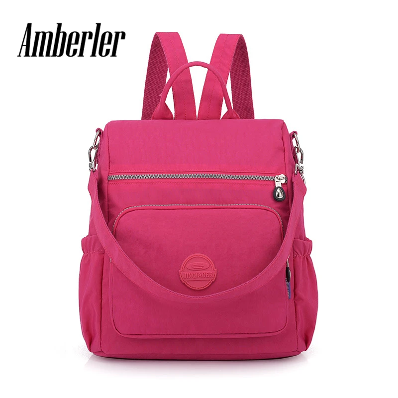 Amberler Fashion Nylon Bags Women Backpacks High Quality Waterproof School Bags For Teenage Girls Ladies Travel Shoulder Bag New
Amberler Fashion Nylon Bags Women Backpacks High Quality Waterproof School Bags For Teenage Girls Ladies Travel Shoulder Bag New