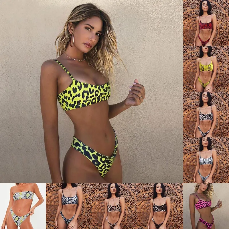 Sexy Leopard Bikinis 2019 Push Up Swimwear Women Micro Bikini Set Thong Biquini High Waist Swimsuit Female Bathing Swim Suits XL
Sexy Leopard Bikinis 2019 Push Up Swimwear Women Micro Bikini Set Thong Biquini High Waist Swimsuit Female Bathing Swim Suits XL