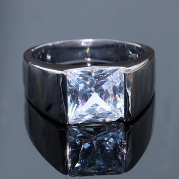 Victoria High Quality Wide Band Ring For Men Fashion Jewelry Soliatire 925 Sterling Silver Filled Princess White CZ Male Rings
Victoria High Quality Wide Band Ring For Men Fashion Jewelry Soliatire 925 Sterling Silver Filled Princess White CZ Male Rings