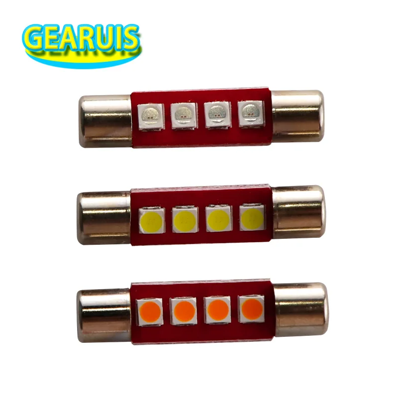 100 шт. светодиодный Festoon T6.3 28 мм 31 мм 4 SMD 3030 Автомобильный солнцезащитный щиток для салона туалетный зеркальный светильник s макияж светильник белый синий красный
100 шт. светодиодный Festoon T6.3 28 мм 31 мм 4 SMD 3030 Автомобильный солнцезащитный щиток для салона туалетный зеркальный светильник s макияж светильник белый синий красный