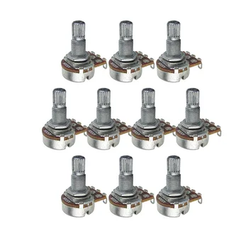 NEW 10pcs Long Split Shaft Mini Guitar Potentiometers Pots A500K Audio Taper 18mm
NEW 10pcs Long Split Shaft Mini Guitar Potentiometers Pots A500K Audio Taper 18mm
