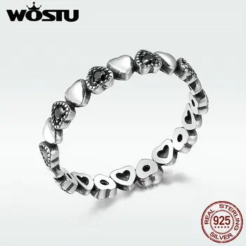 WOSTU Hot Sale Sterling Forever Love Heart, Black CZ Stackable Rings For Women Fine Brand Jewelry Gift DXR140
WOSTU Hot Sale Sterling Forever Love Heart, Black CZ Stackable Rings For Women Fine Brand Jewelry Gift DXR140