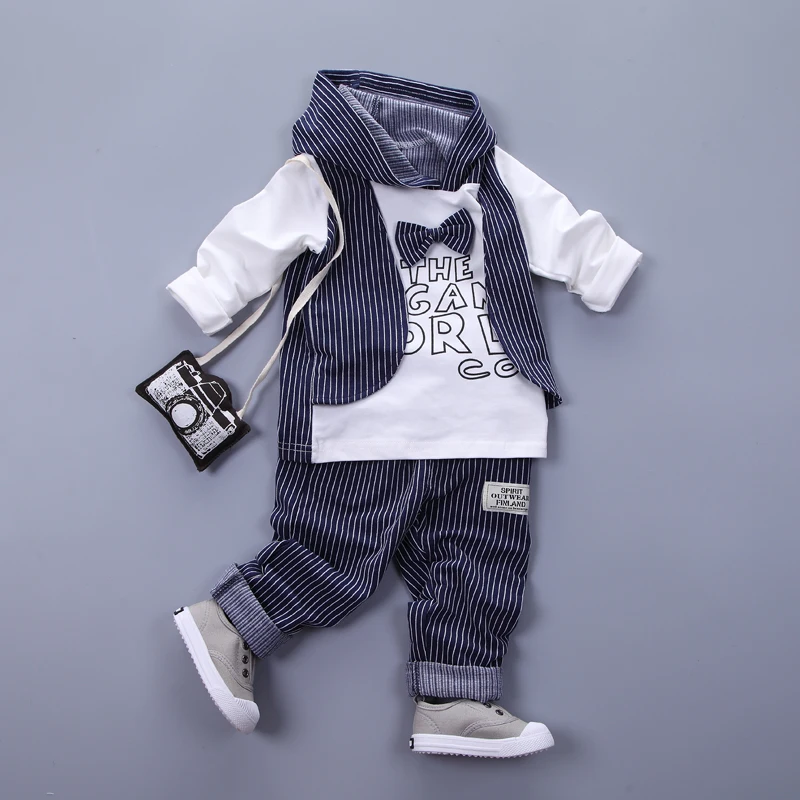 DIIMUU Autumn Fashion Baby Boys Clothing Casual Hoodies Outfits Fake Pullovers Cotton Striped Long Sleeve Tops Elastic Pants Set
DIIMUU Autumn Fashion Baby Boys Clothing Casual Hoodies Outfits Fake Pullovers Cotton Striped Long Sleeve Tops Elastic Pants Set