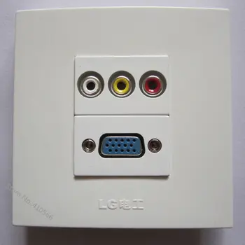 New Arrival Easy Using Wall Socket Panel With RCA AV +VGA PC For Multimedia Installation Outlet 86mm Size
New Arrival Easy Using Wall Socket Panel With RCA AV +VGA PC For Multimedia Installation Outlet 86mm Size