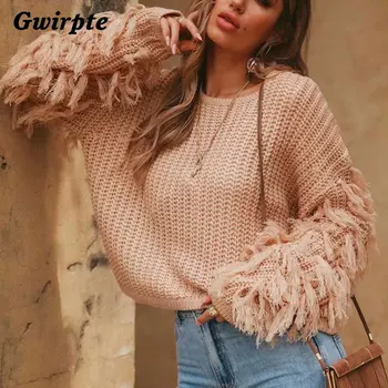Gwirpte O neck winter sweater women Army green long sleeve tassel casual pullover 2018 Autumn streetwear pull femme outerwear
Gwirpte O neck winter sweater women Army green long sleeve tassel casual pullover 2018 Autumn streetwear pull femme outerwear