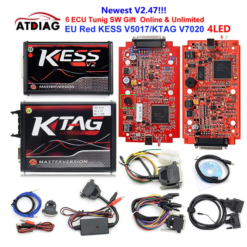DHL free KESS V2.47 V2.23 KESS 5.017 Red PCB No Token Limited ECM Titanium KTAG 2.25 V7.020 Master Version ECU programming tool
DHL free KESS V2.47 V2.23 KESS 5.017 Red PCB No Token Limited ECM Titanium KTAG 2.25 V7.020 Master Version ECU programming tool
