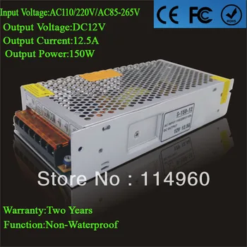 Supernova Sale LED Power Supply 12V 12.5A 150w Power Led Driver AC110/220V For Strip or Modules Lamps Wholesale 1pcs/lot
Supernova Sale LED Power Supply 12V 12.5A 150w Power Led Driver AC110/220V For Strip or Modules Lamps Wholesale 1pcs/lot