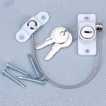 Professional Child Safety Doors Lock Window Restrictor Safety Device Key Lock Twisted-pair Anti-Theft Door Window Limit Lock
Professional Child Safety Doors Lock Window Restrictor Safety Device Key Lock Twisted-pair Anti-Theft Door Window Limit Lock