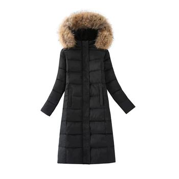 Long Slim Winter Women Cotton Coats 2017 New Wadded Jackets Warm Hooded Lady Black Gray Parkas Fur Collar Female Outwear YP0410
Long Slim Winter Women Cotton Coats 2017 New Wadded Jackets Warm Hooded Lady Black Gray Parkas Fur Collar Female Outwear YP0410
