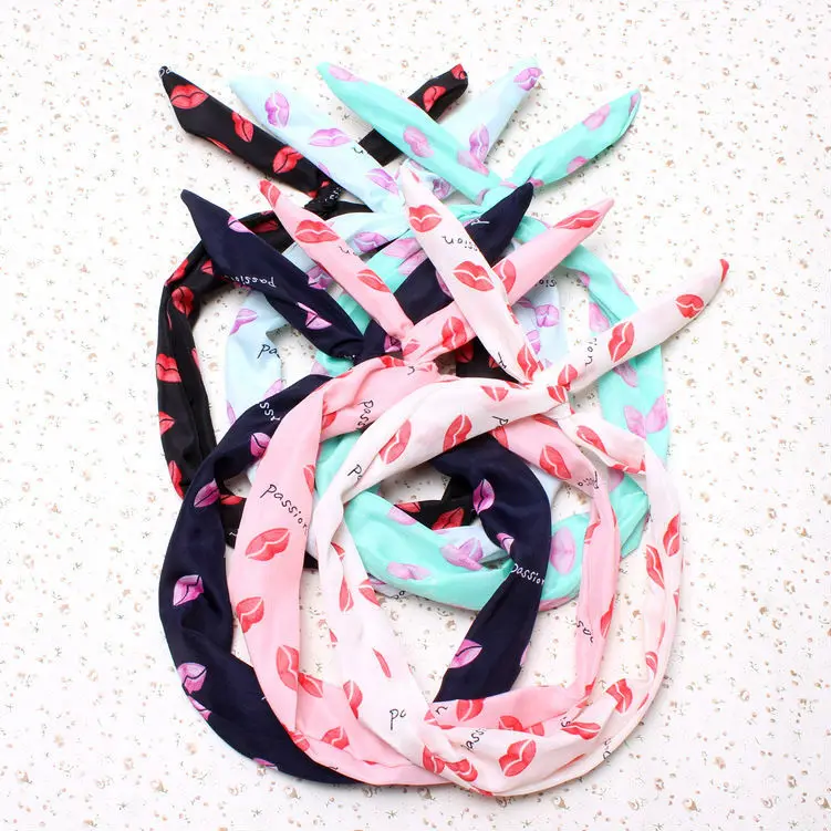 Women's Headwear Headdress Rabbit Ear Bowknot Headscarf Headbands Stripes Polka Dot Lips Print Bohemian Girl Hair Headband
Women's Headwear Headdress Rabbit Ear Bowknot Headscarf Headbands Stripes Polka Dot Lips Print Bohemian Girl Hair Headband
