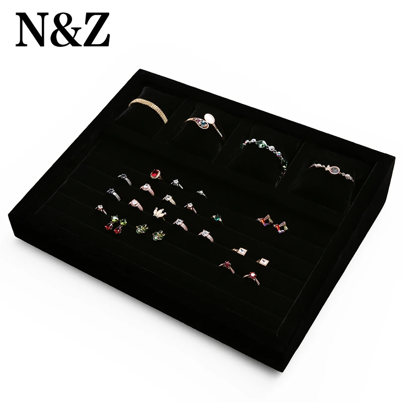 N&Z 37.5*28.5*8cm New Black Color Mixed Jewelry Display Tray Ring Watch Bracelet Jewelry Organizer Touch Soft And Pretty Good
N&Z 37.5*28.5*8cm New Black Color Mixed Jewelry Display Tray Ring Watch Bracelet Jewelry Organizer Touch Soft And Pretty Good
