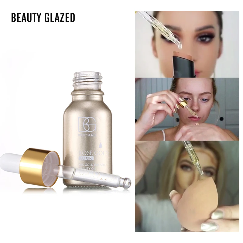 BEAUTY GLAZED Brand 24k Rose Gold Elixir Skin Makeup Oil For Face Essential Oil Before Primer Moisturizing Face Oil Anti-aging
BEAUTY GLAZED Brand 24k Rose Gold Elixir Skin Makeup Oil For Face Essential Oil Before Primer Moisturizing Face Oil Anti-aging