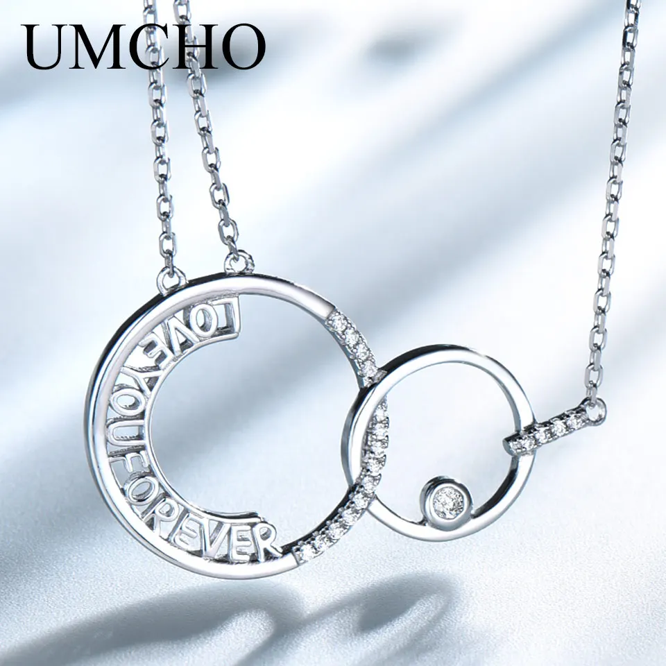 UMCHO 925 Sterling Silver Connected Letter Pendant Neklaces for Women Fine Jewely Gift Casual Sporty Party
UMCHO 925 Sterling Silver Connected Letter Pendant Neklaces for Women Fine Jewely Gift Casual Sporty Party