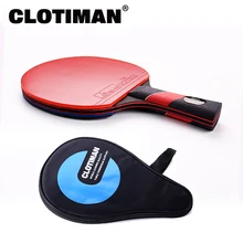 Table-Tennis-Racket Paddle Rubber Carbon-Bat Offensive Pingpong Long-Handle with High-Quality