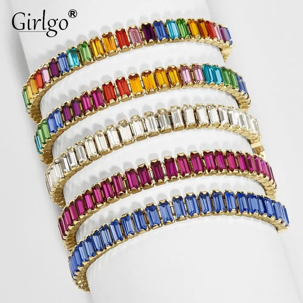Girlgo Crystal Brand Design Beads Weave Bracelets for Women Punk Handmade Acrylic Bangle Jewelry Party Accessories Wholesale ins
Girlgo Crystal Brand Design Beads Weave Bracelets for Women Punk Handmade Acrylic Bangle Jewelry Party Accessories Wholesale ins