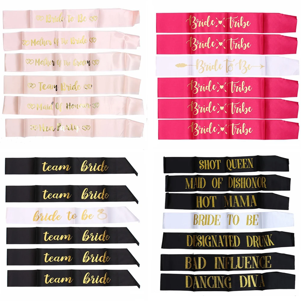 7pcs Bride to Be Sash Short Queen Hot Mama Bachelorette Party Sash for Hen Party Wedding Decoration Team Bridal Shower
7pcs Bride to Be Sash Short Queen Hot Mama Bachelorette Party Sash for Hen Party Wedding Decoration Team Bridal Shower