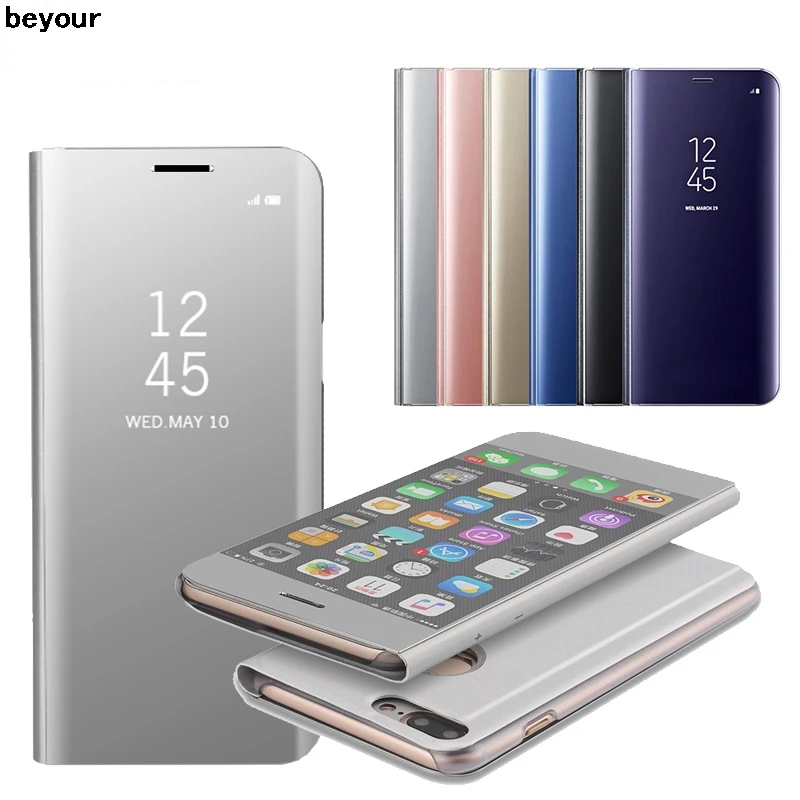 Smart Leather Flip Stand Mirror Case For iPhone X 7 8 6 6s 5 5s SE 9 Clear View Window Cover For iPhone 9 8 7 6s 6 Plus Coque
Smart Leather Flip Stand Mirror Case For iPhone X 7 8 6 6s 5 5s SE 9 Clear View Window Cover For iPhone 9 8 7 6s 6 Plus Coque