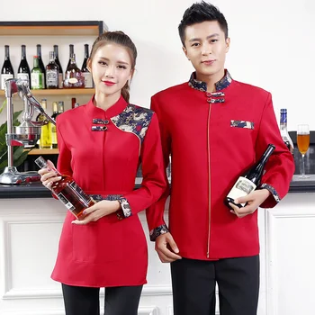 Hotel Uniform Autumn And Winter Female Hotel Cafe Restaurant Waiter Work Wear Long Sleeved Hot Pot Work Uinform Overall J341
Hotel Uniform Autumn And Winter Female Hotel Cafe Restaurant Waiter Work Wear Long Sleeved Hot Pot Work Uinform Overall J341