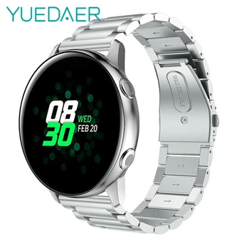 YUEDAER 3 Strains Style Metal Band For Samsung Galaxy Watch Active Strap Sliver Smartwatch Accessories 20MM Bands Stainless
YUEDAER 3 Strains Style Metal Band For Samsung Galaxy Watch Active Strap Sliver Smartwatch Accessories 20MM Bands Stainless