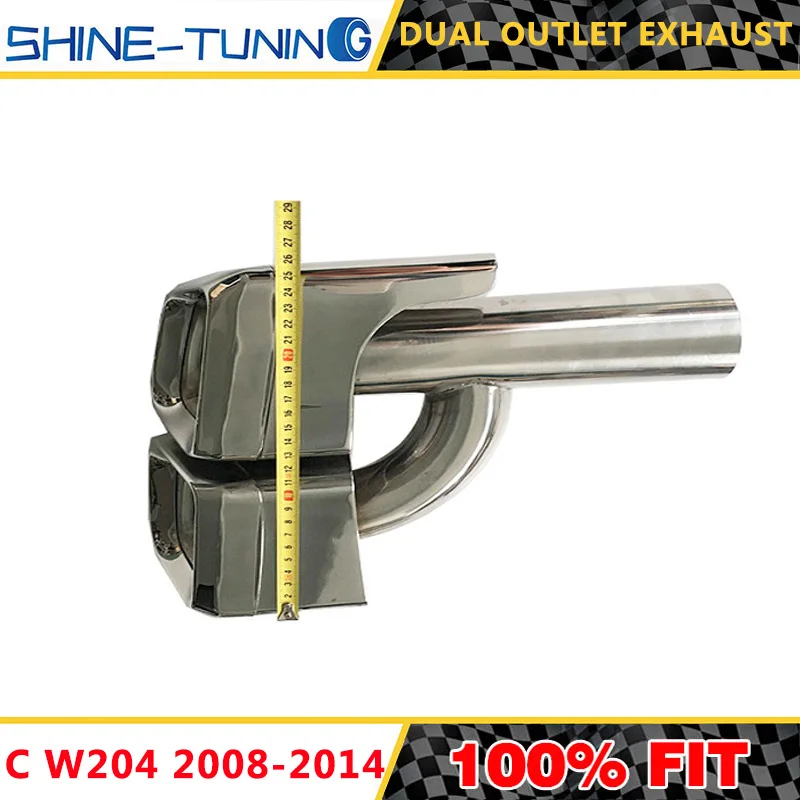 Dual Outlet Exhaust Tips Muffler End Pipe Fit For W212 W207 W204 AMG Bumper ( h modeling )
Dual Outlet Exhaust Tips Muffler End Pipe Fit For W212 W207 W204 AMG Bumper ( h modeling )
